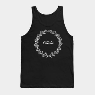 Olivia Floral Wreath Tank Top